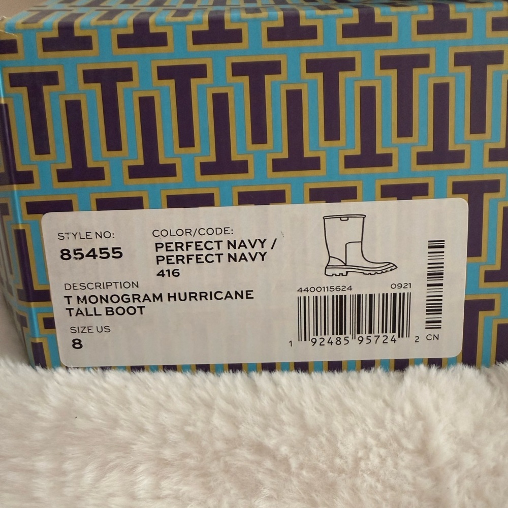 Tory Burch Perfect Navy Tall Boots - Picture 6 of 9